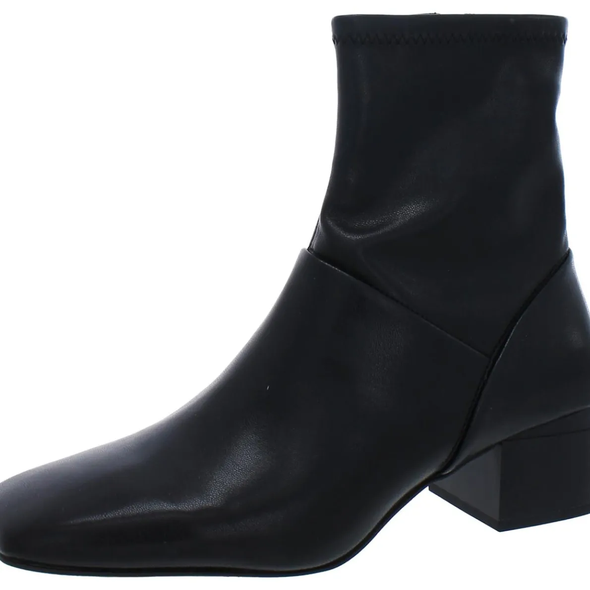 Wies Faux Leather Square Toe Ankle Boots