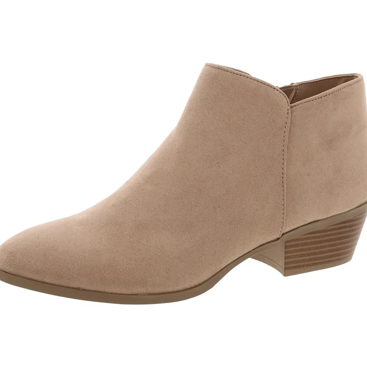 Wileyy Zipper Faux Leather Chelsea Boots