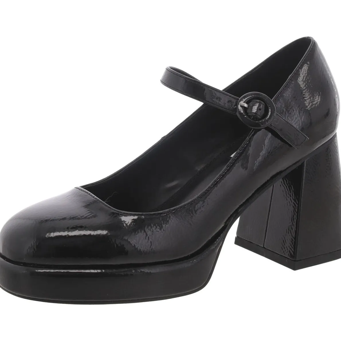 Wish Patent Square Toe Mary Jane Heels