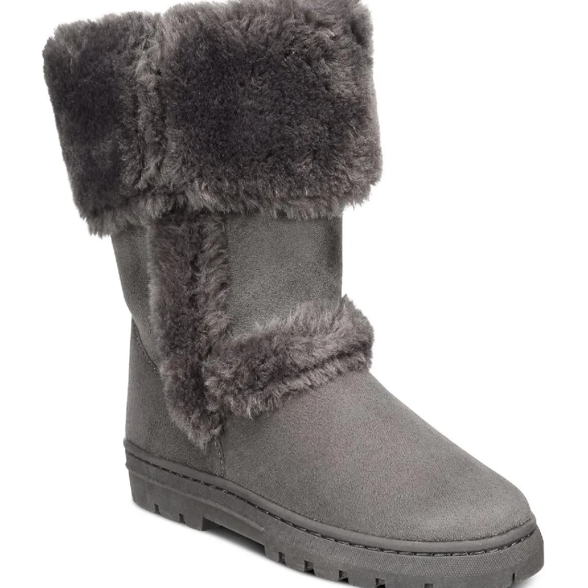 Witty Faux Suede Cold Weather Winter & Snow Boots