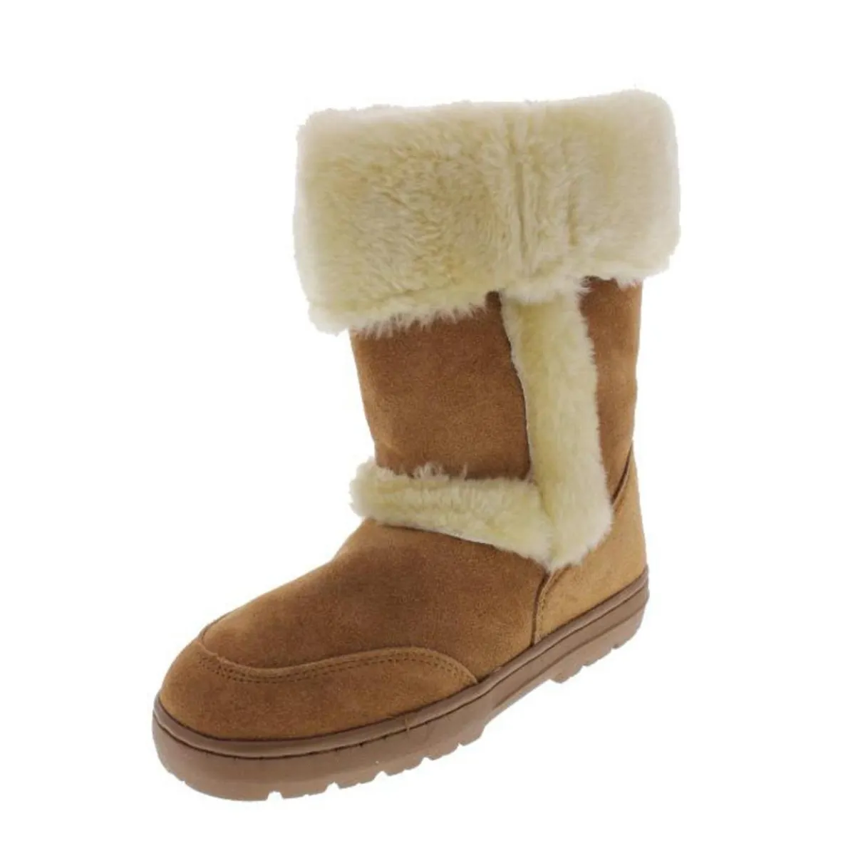 Witty Fold-Over Faux Fur Casual Boots
