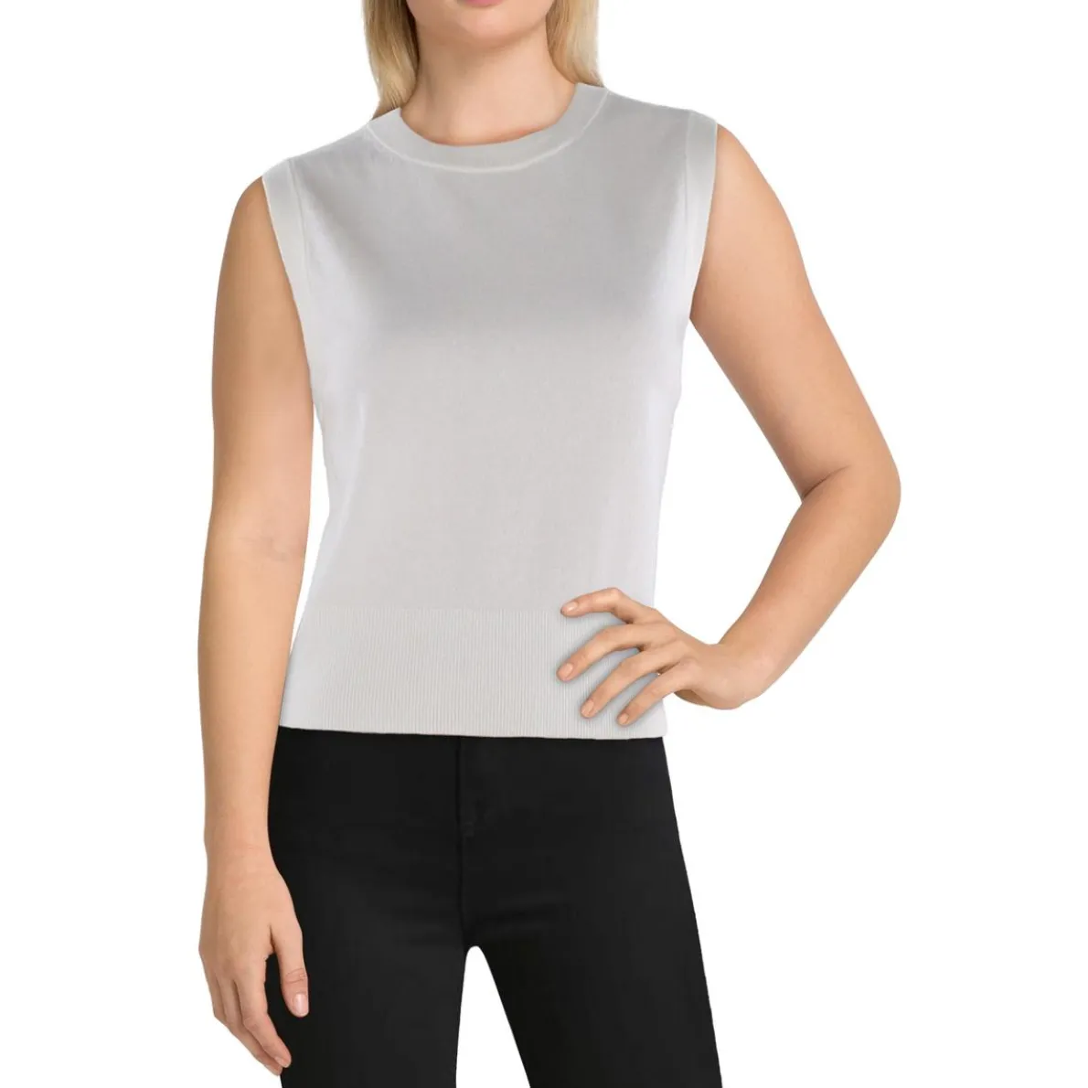 Wool Blend V-Neck Sweater Vest