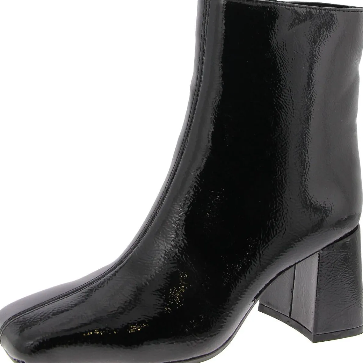 Margo Patent Square Toe Booties