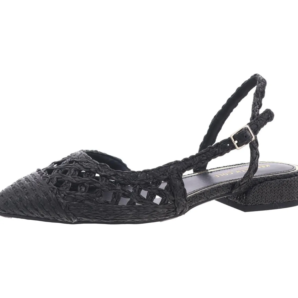 cayla crochet Woven Slingback Sandals