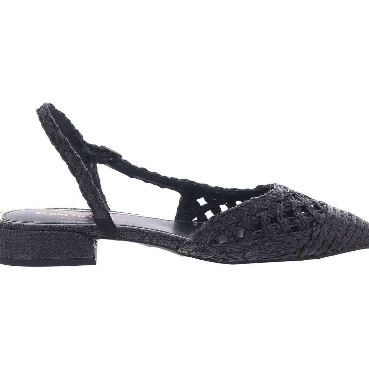 cayla crochet Woven Slingback Sandals