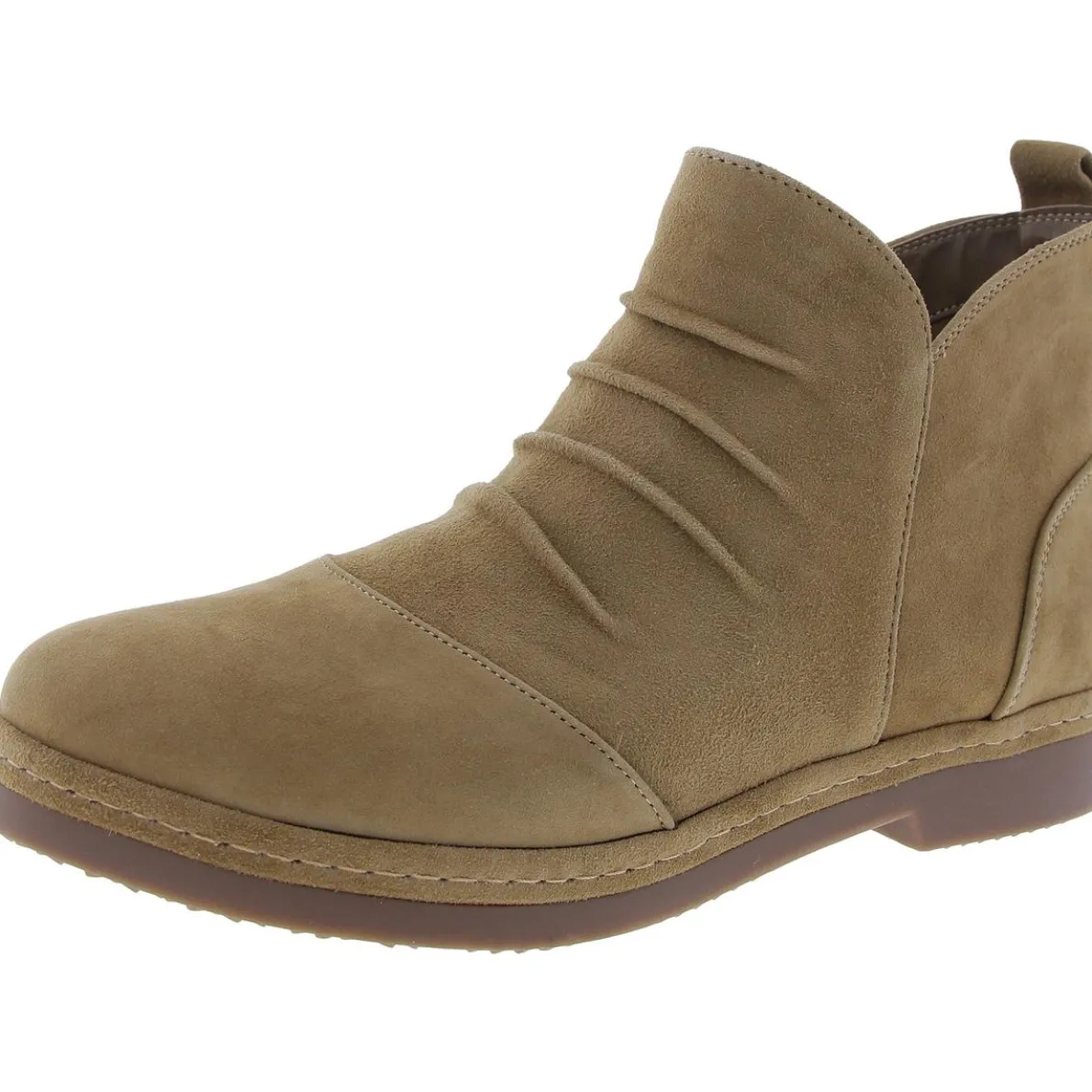 Raquel Ruched Leather Booties