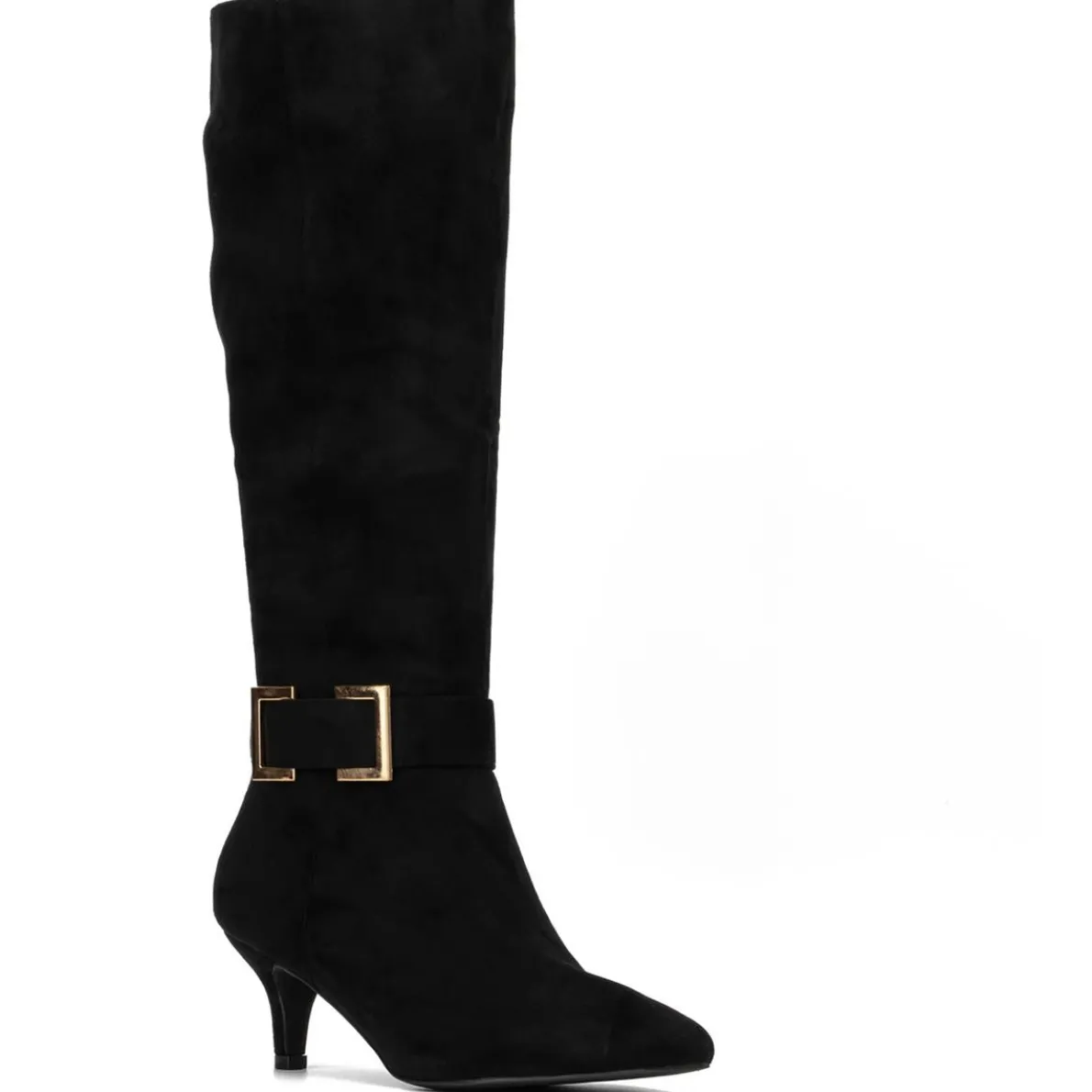PAULA Comfort Insole Faux Suede Knee-High Boots