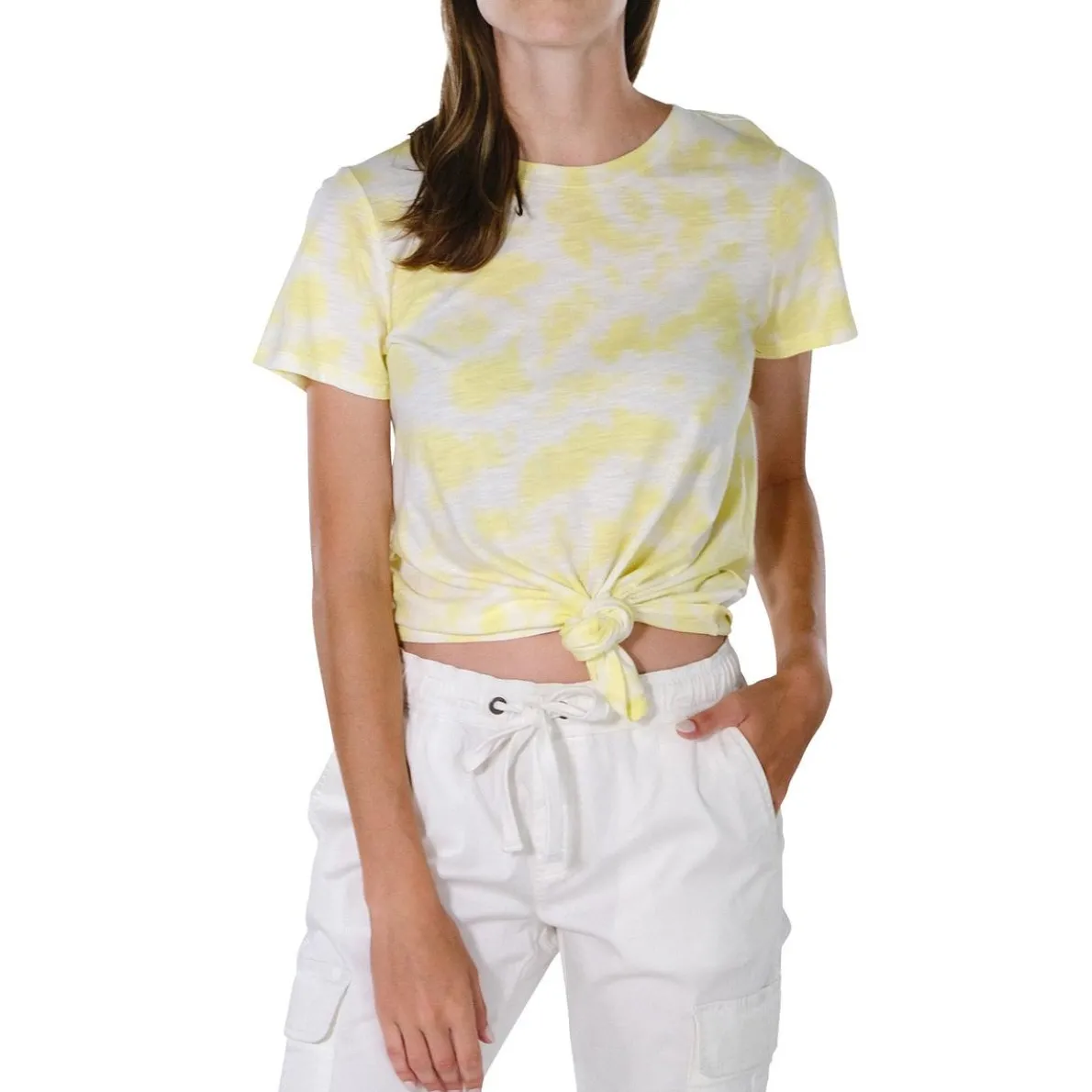 Perfect Knot Tie-Dye Knotted Pullover Top