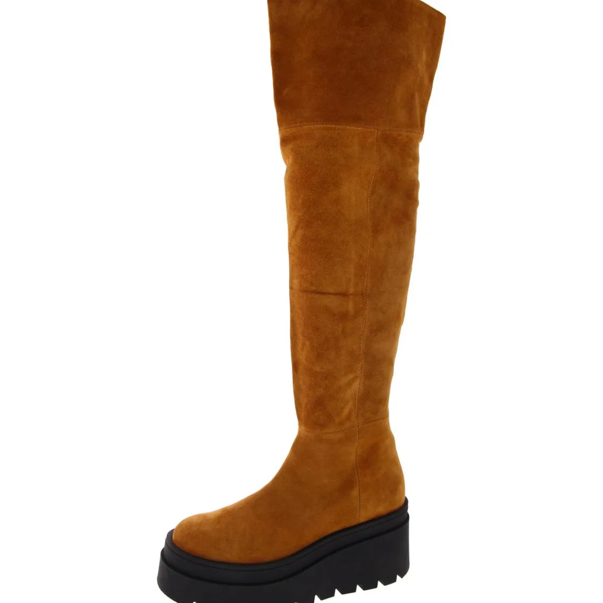 Calling Suede Chunky Over-The-Knee Boots