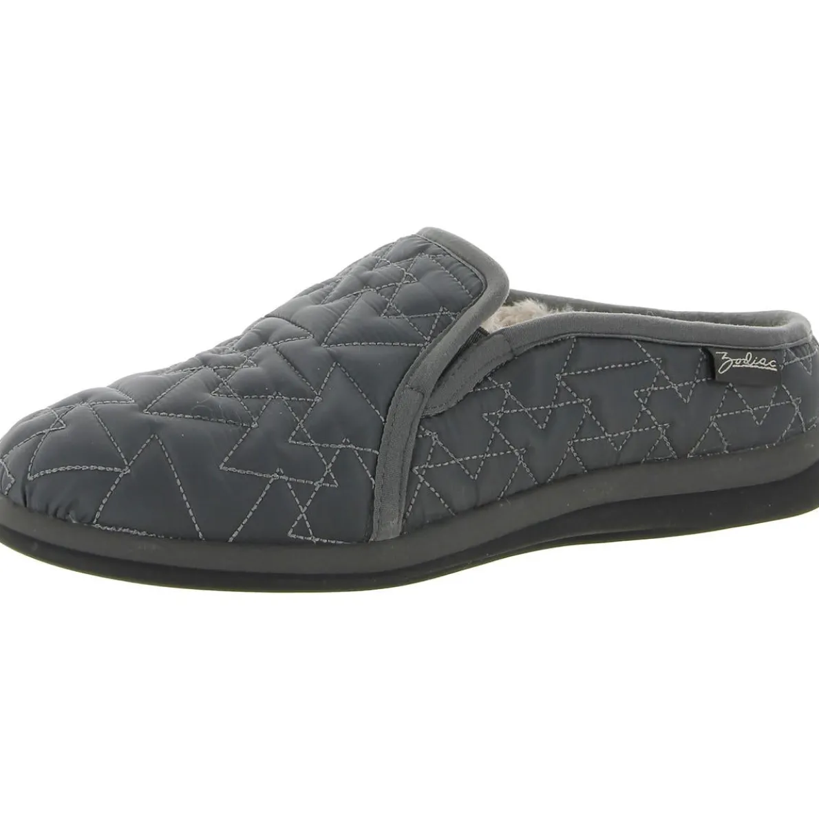 Preston Faux Fur Lined Quilted Slide Slippers