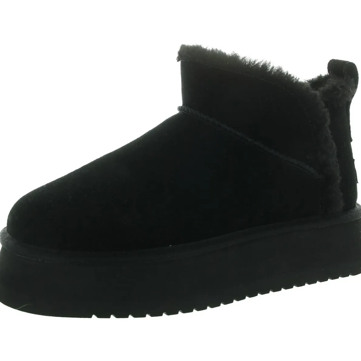 Koola Ultra Mini Faux Fur Lined Leather Winter & Snow Boots