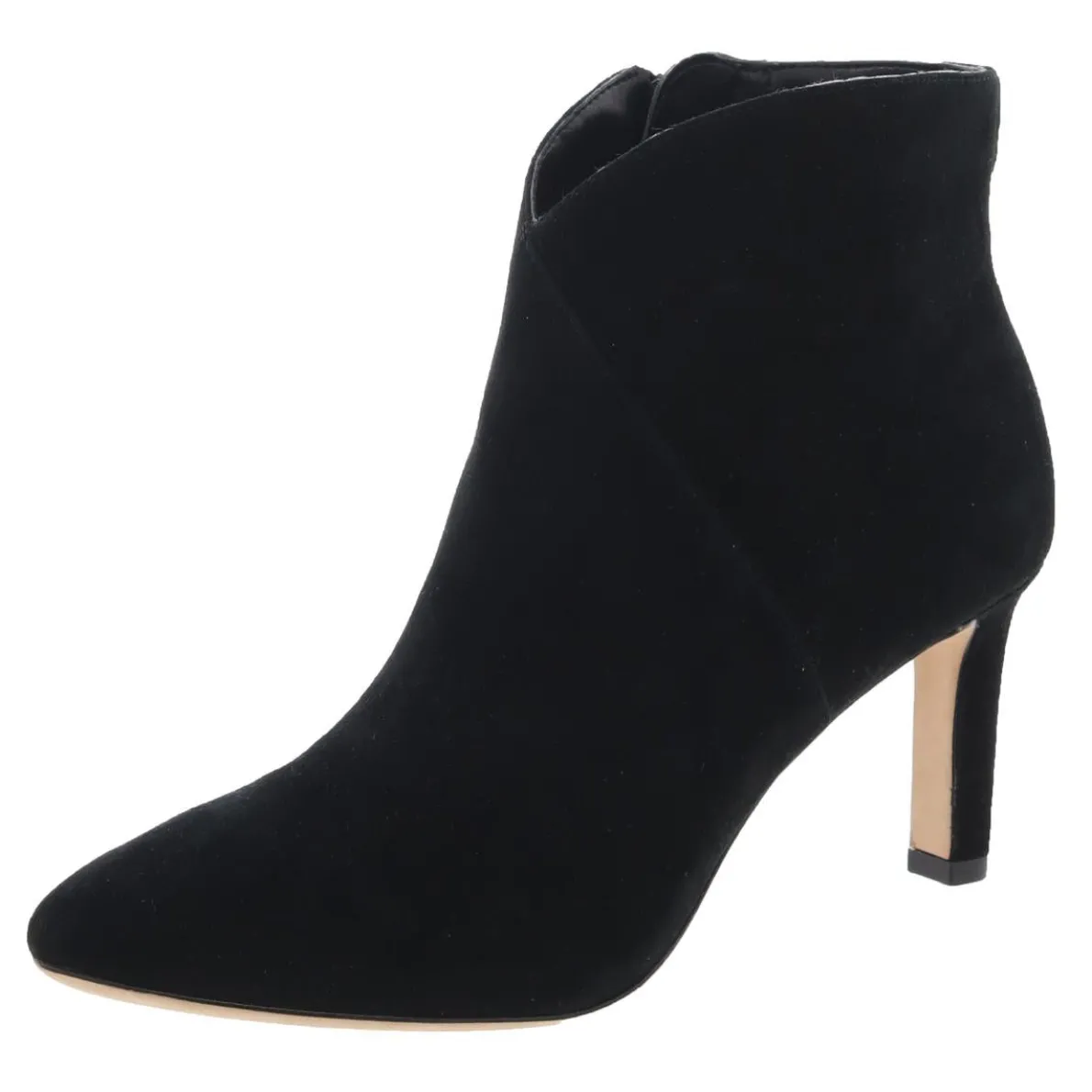 Isabelle Zipper Leather Ankle Boots