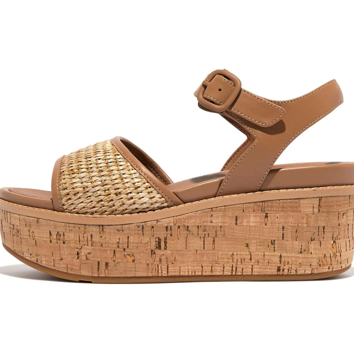 Eloise Cork Wrap Woven Woven Ankle Strap