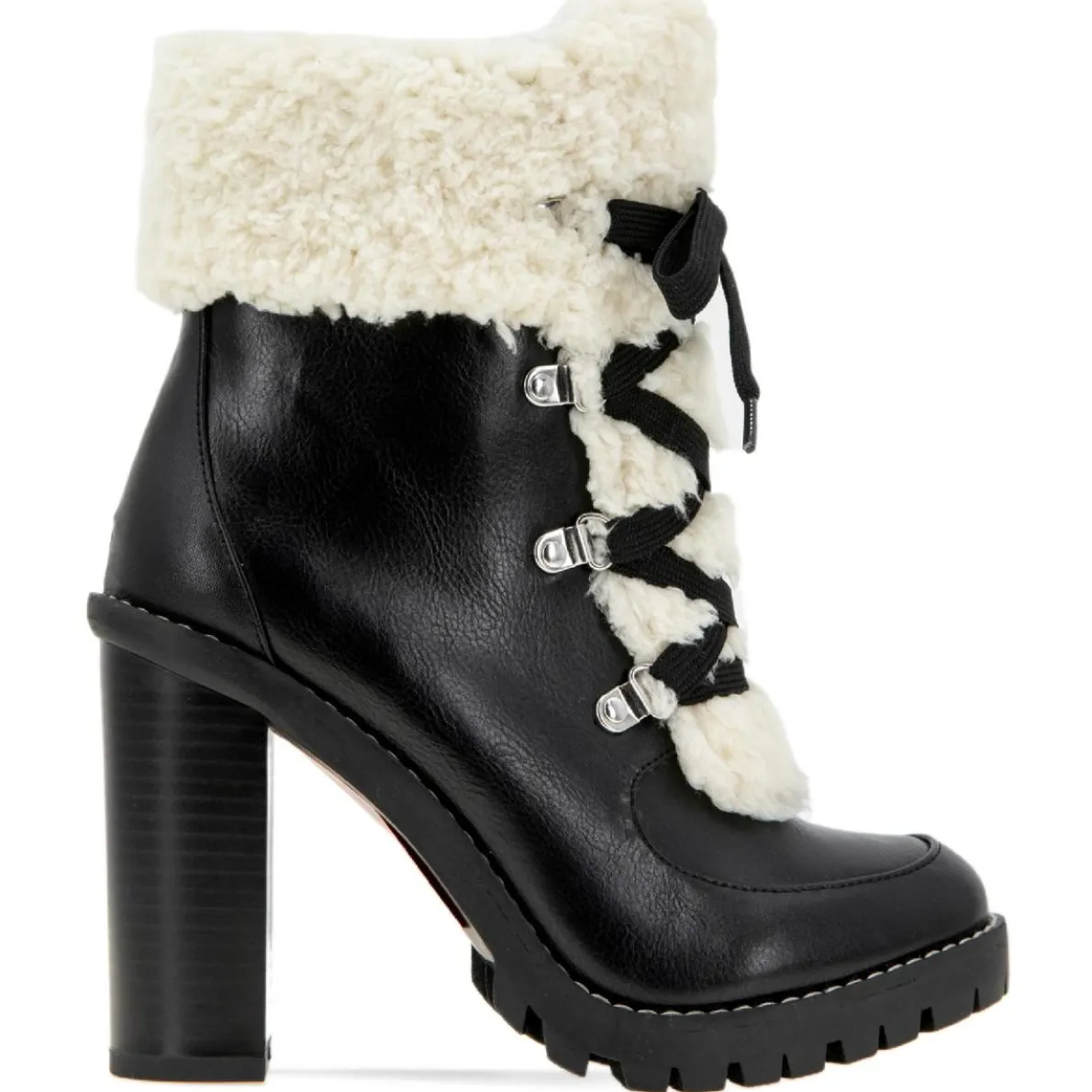 Palli Faux Suede Ankle Combat & Lace-up Boots