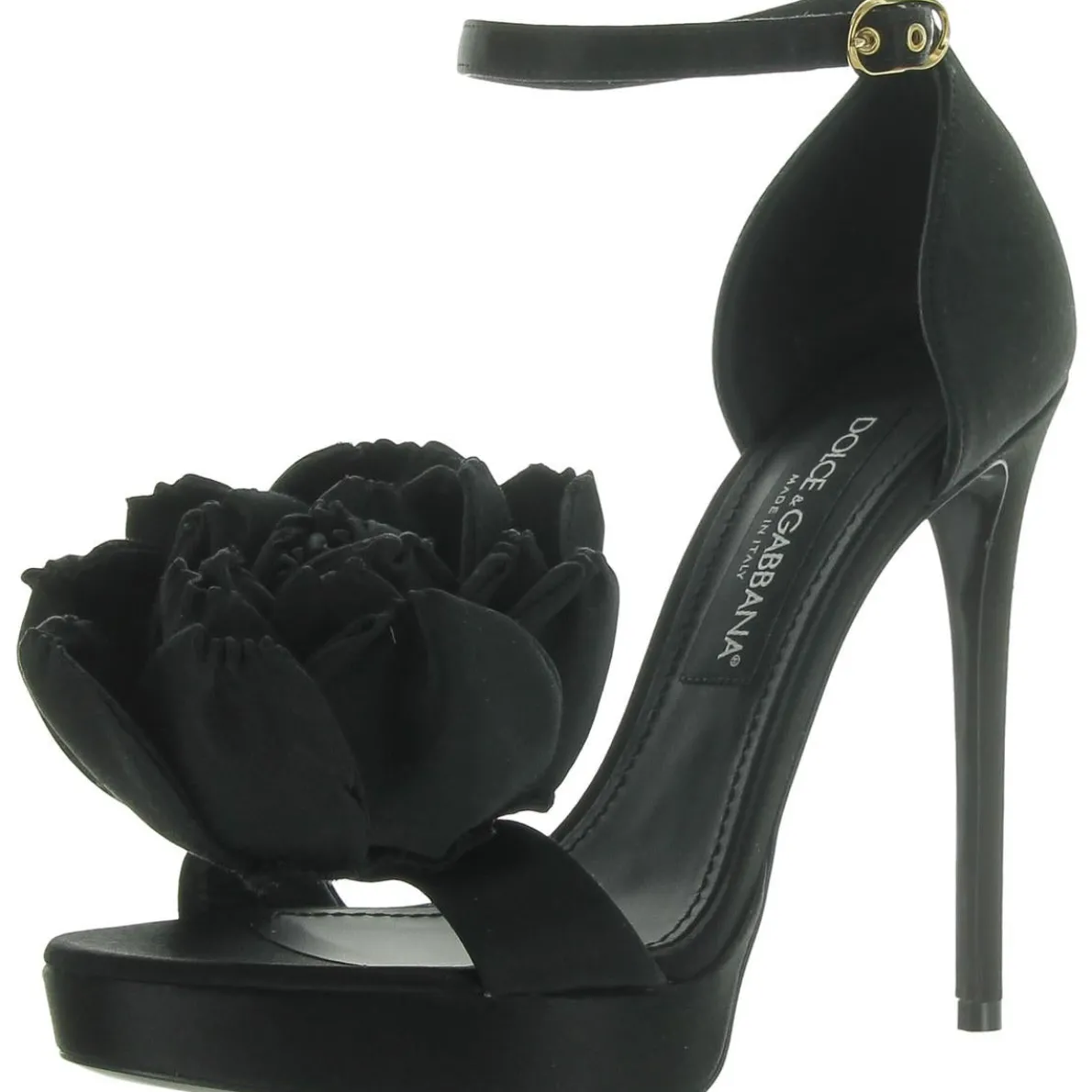 Satin Ankle Strap Heels