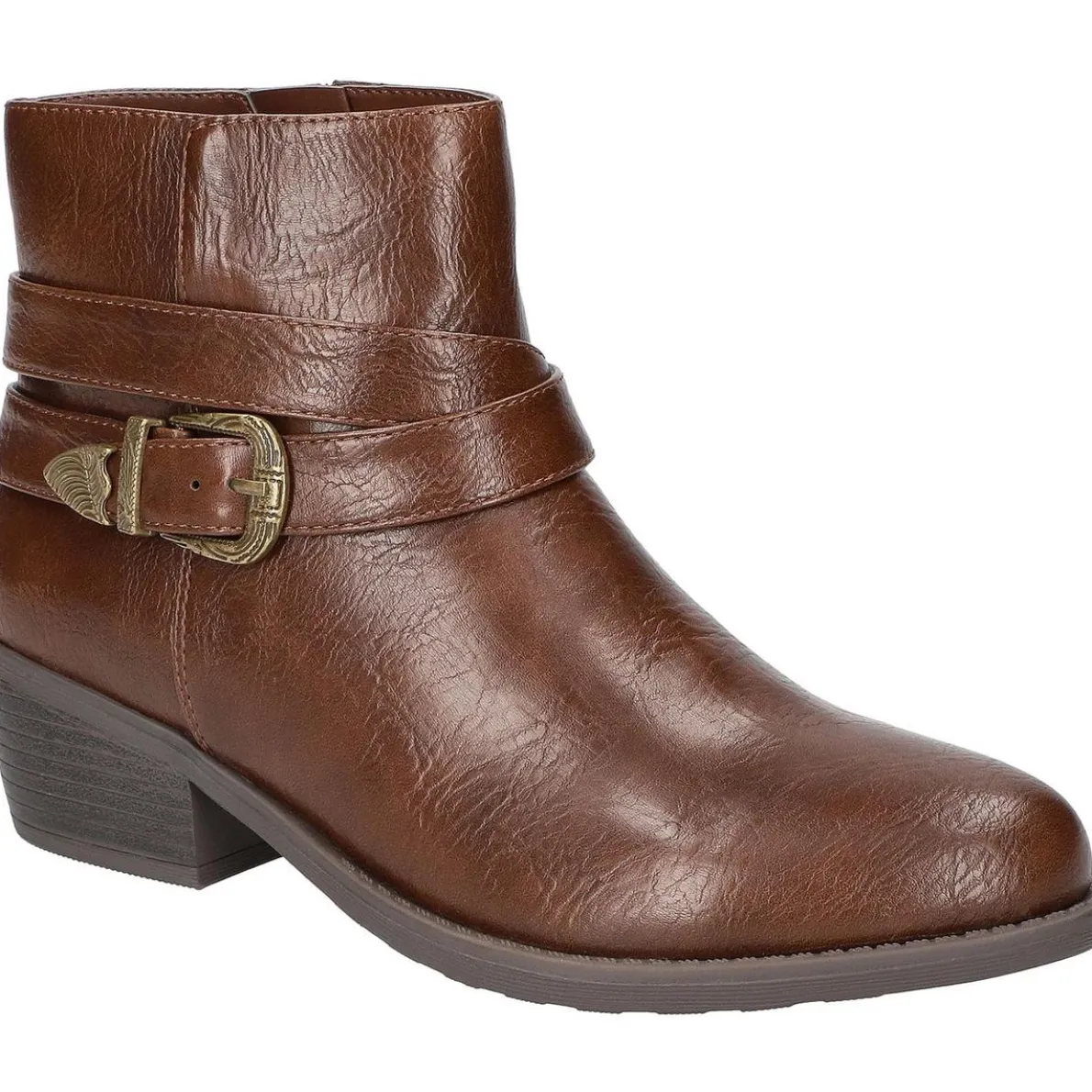 Skylar Solid Leather Ankle Boots