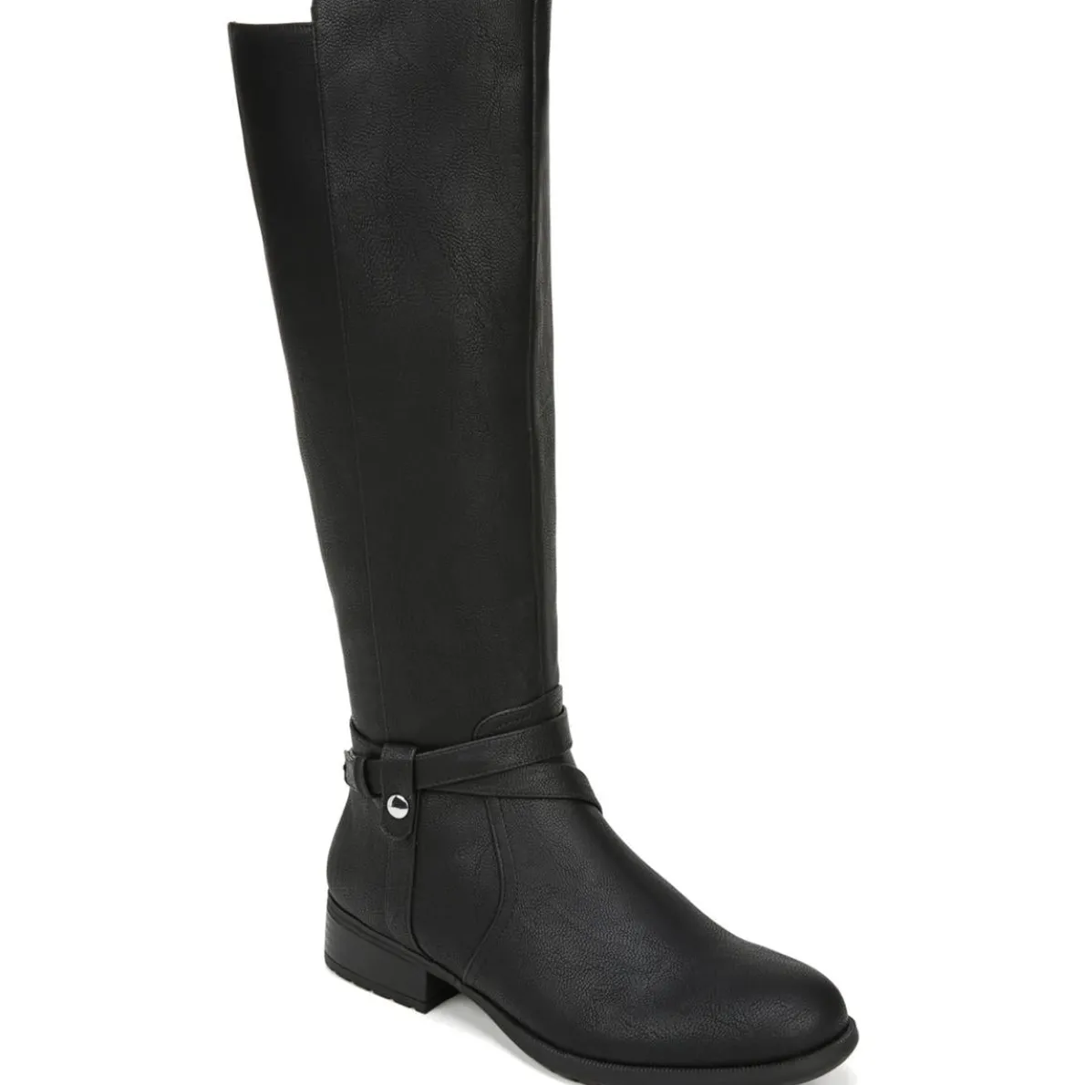 Xtrovert Faux Leather Wide Calf Riding Boots