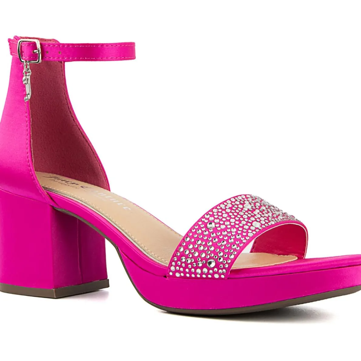 Nelly Ankle Strap Open Toe Block Heel