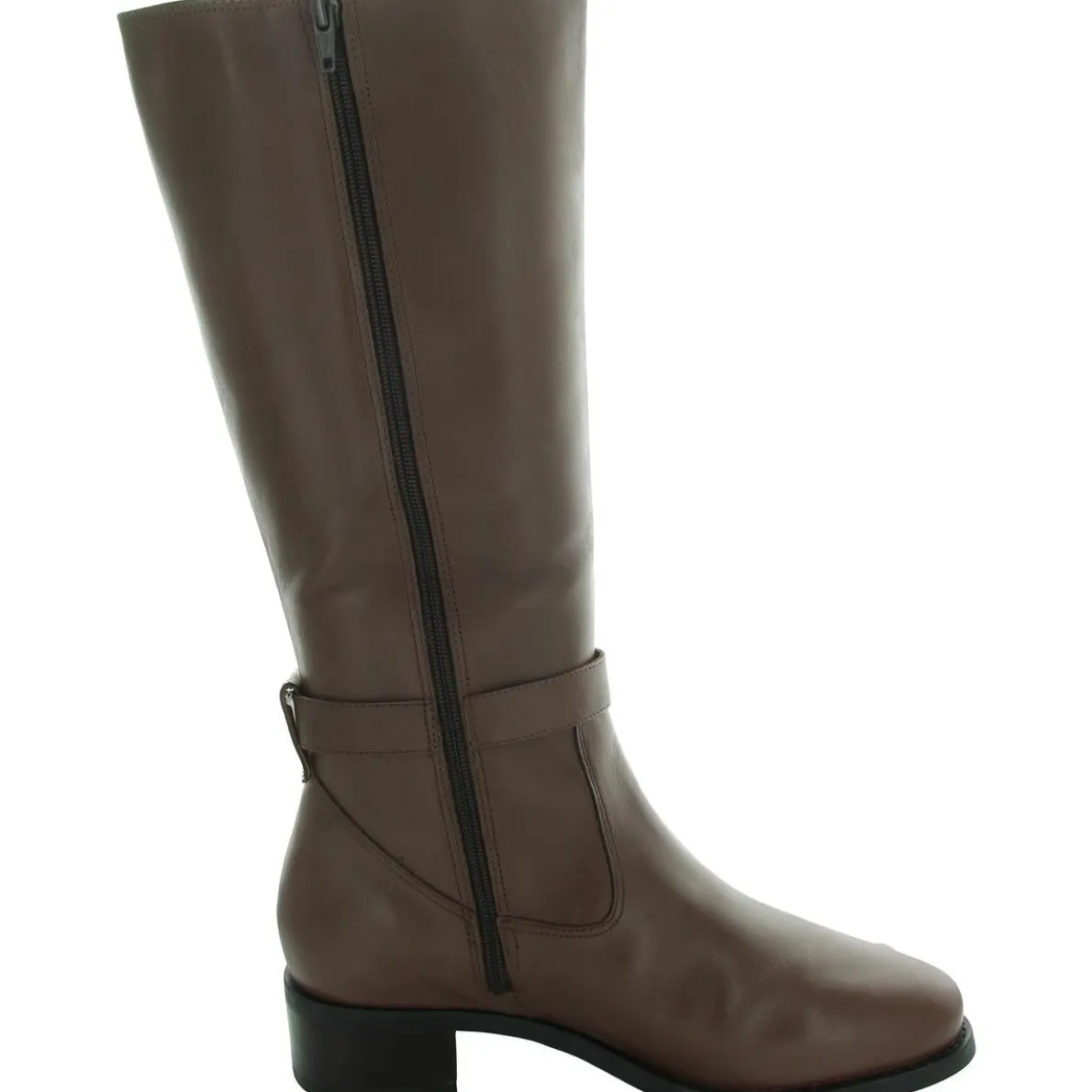 Allegria Leather Stacked Heel Knee-High Boots