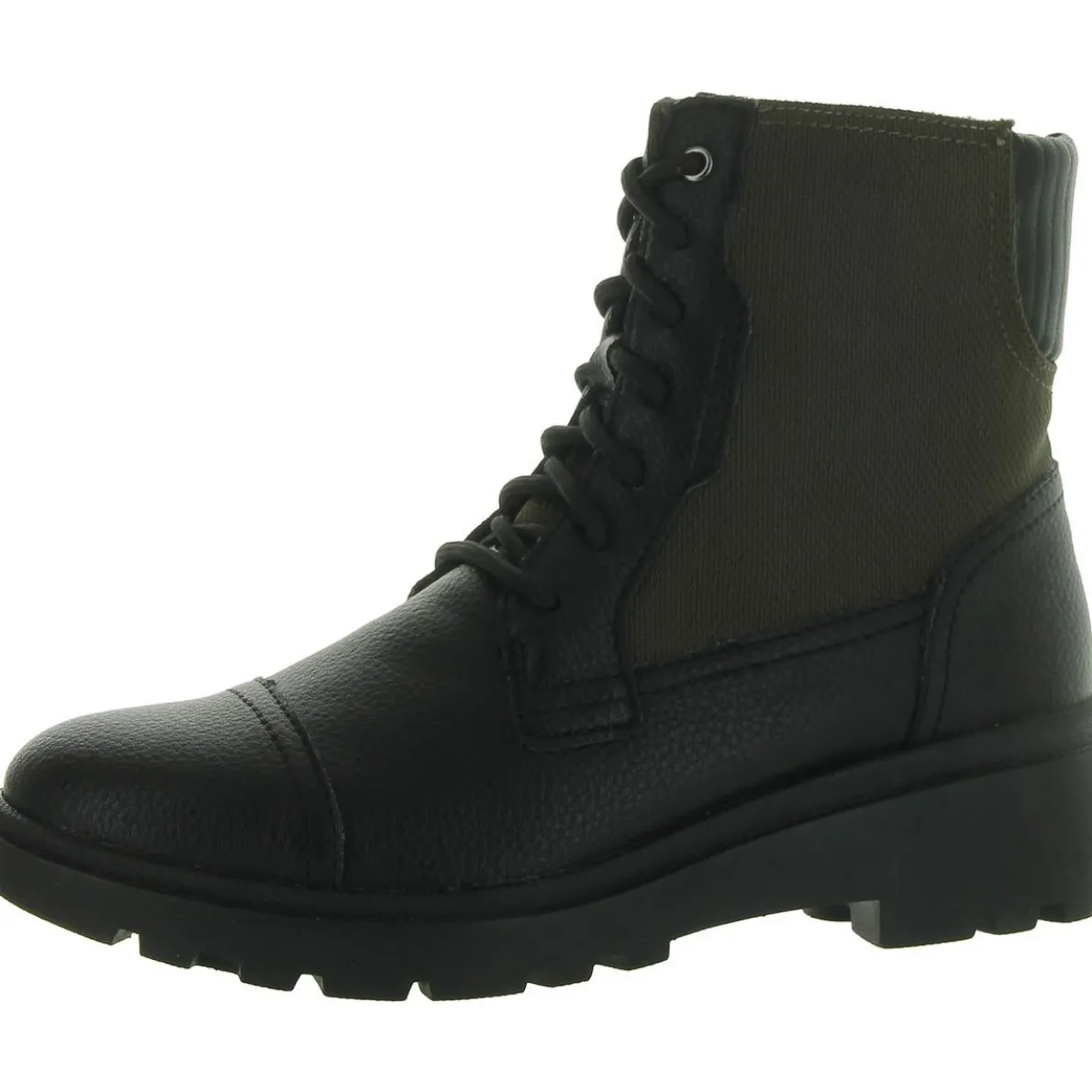 CALLA CHARM Leather Zipper Ankle Boots