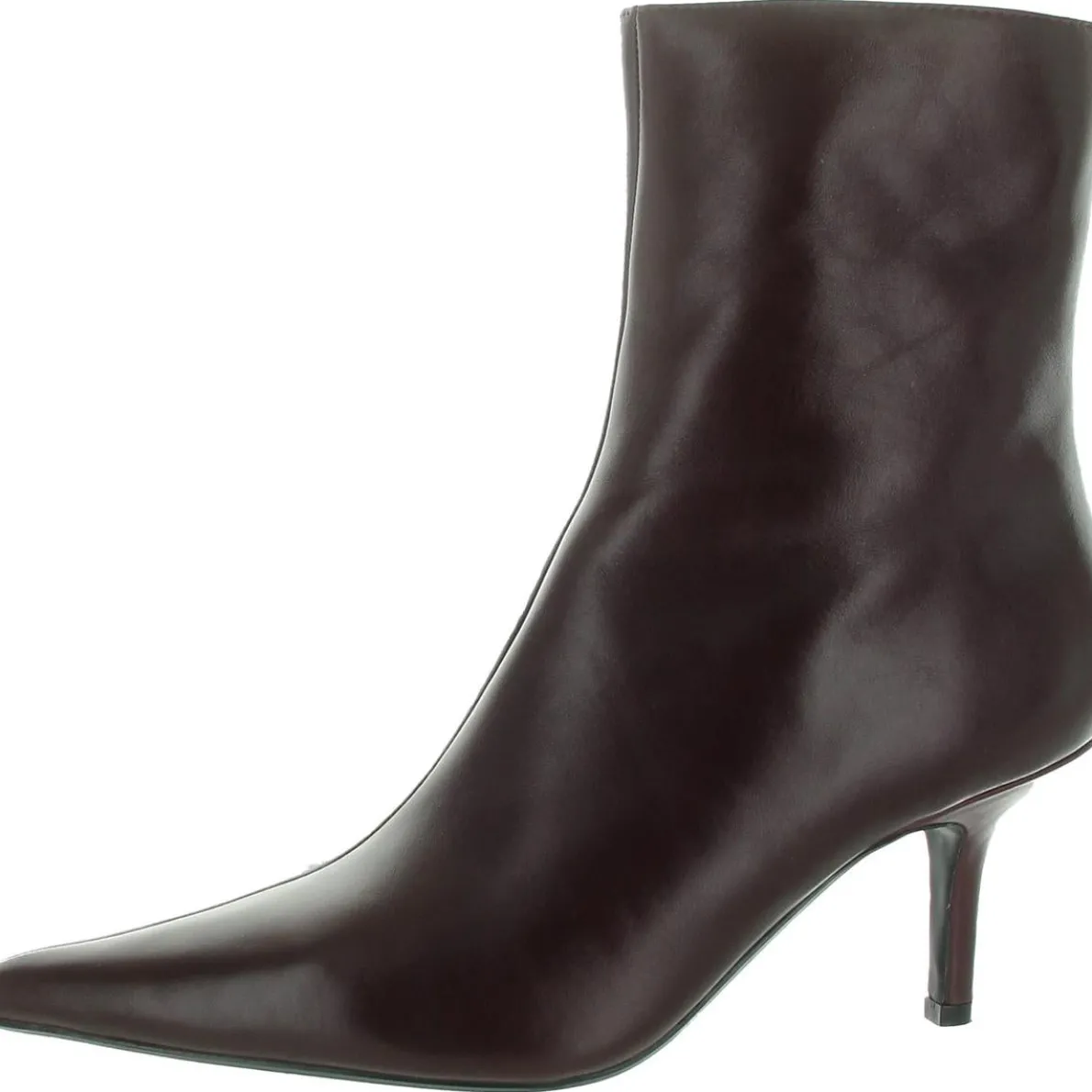 Zipper Leather Ankle Boots