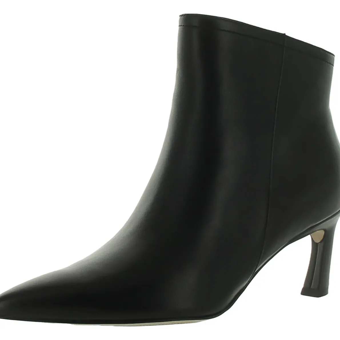 Leather Pointed Toe Booties