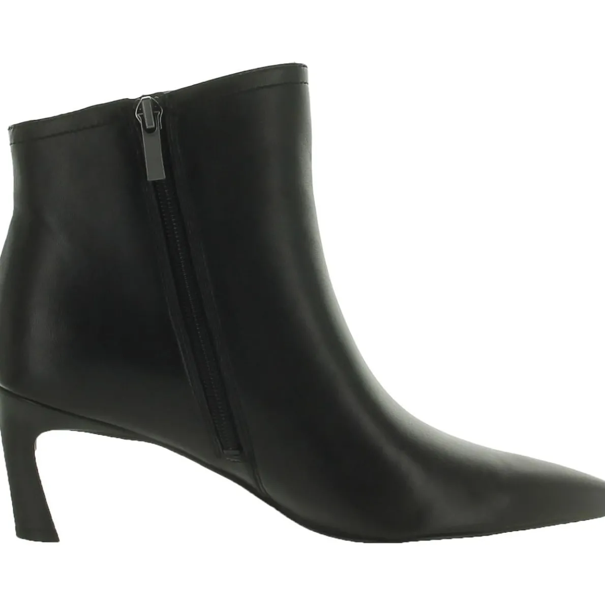 Leather Pointed Toe Booties