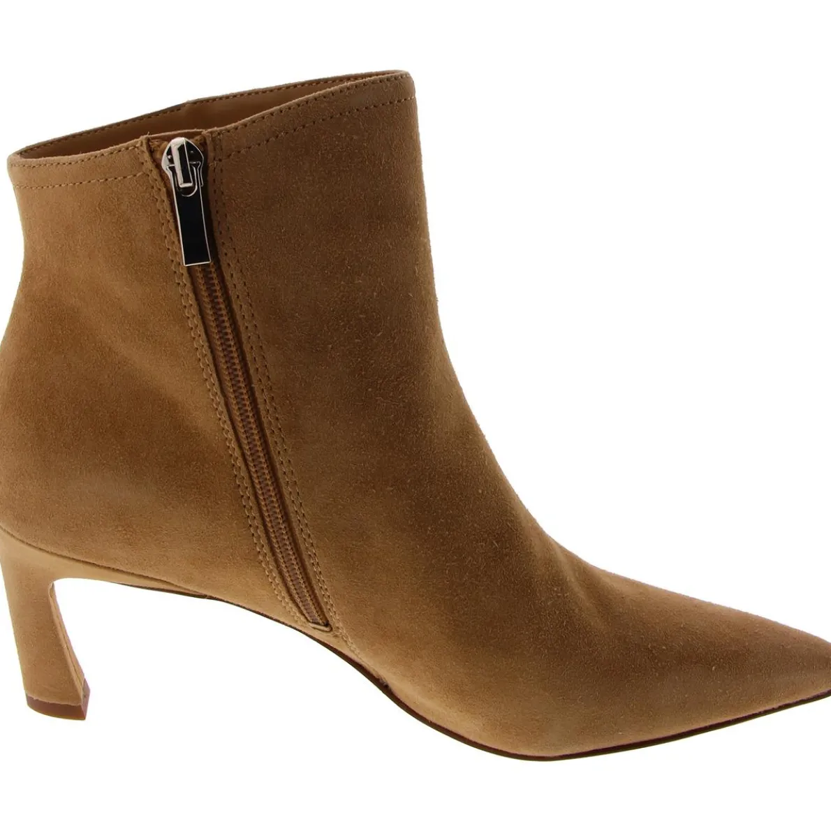Leather Pointed Toe Booties