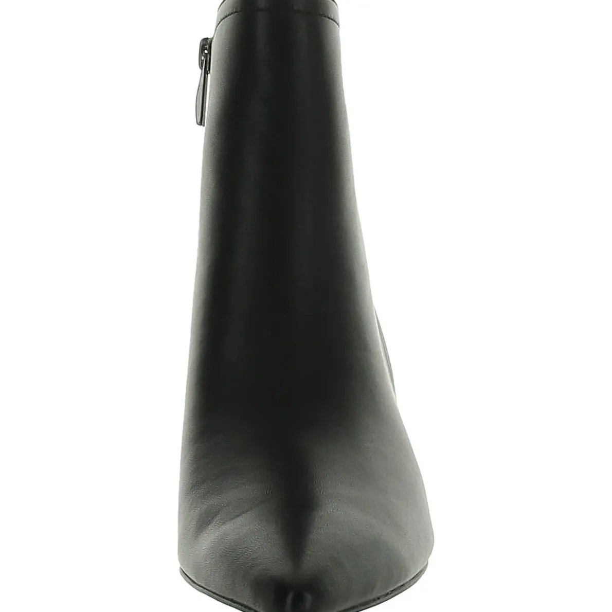 Leather Pointed Toe Booties