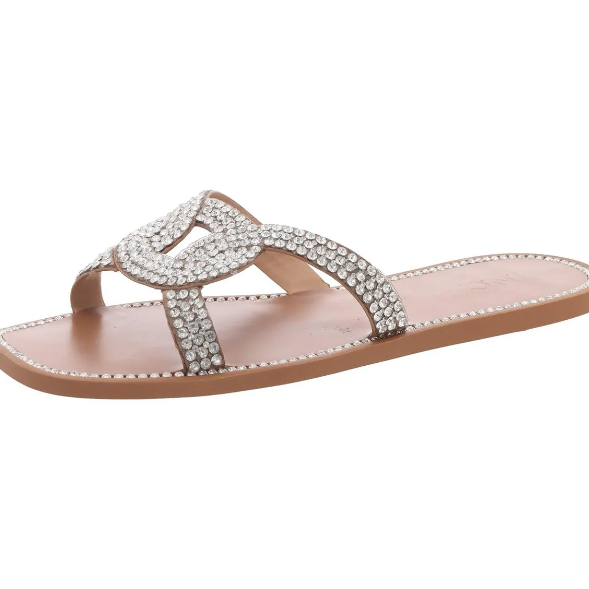Peytton Square Toe Slip On Slide Sandals