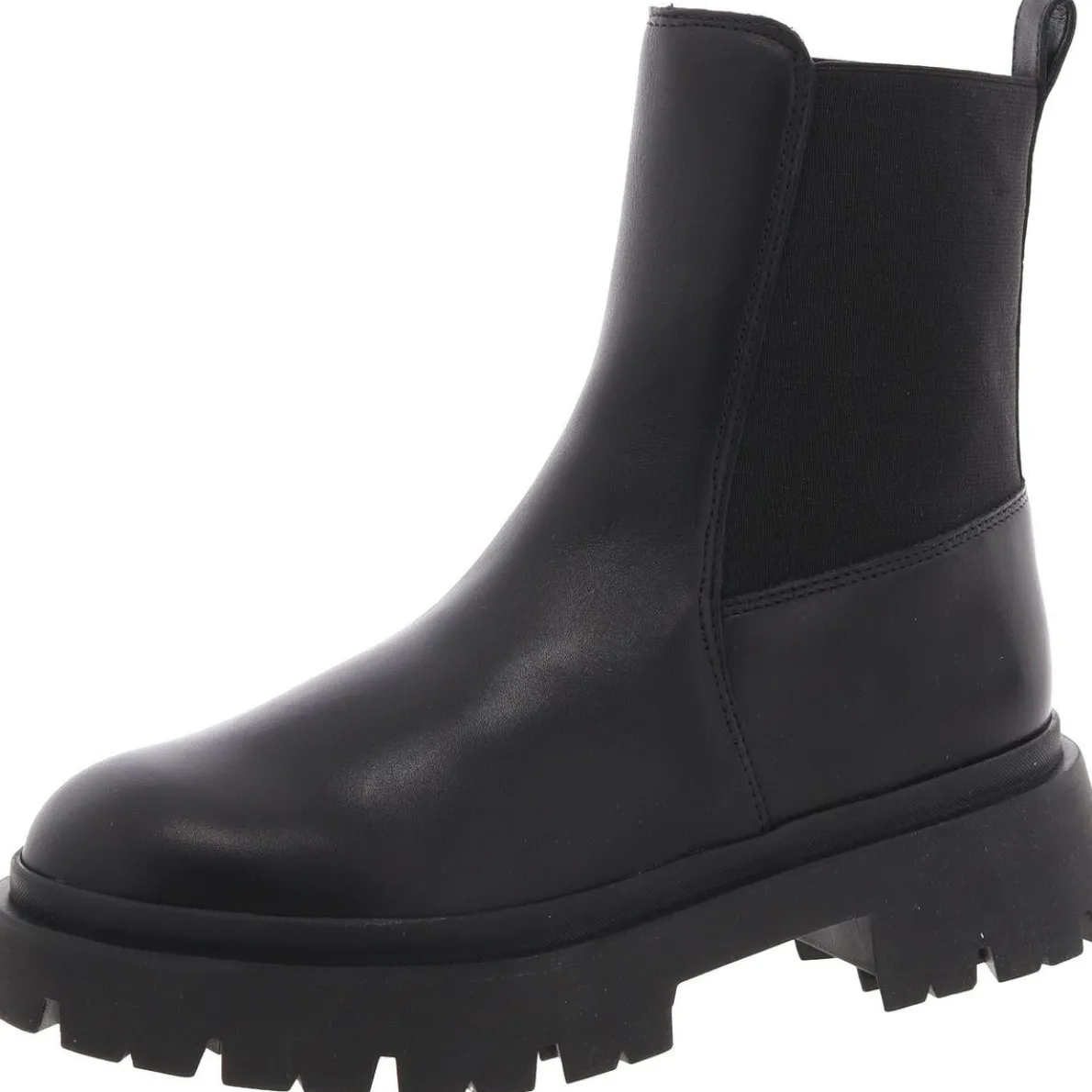 Stretch Leather Booties