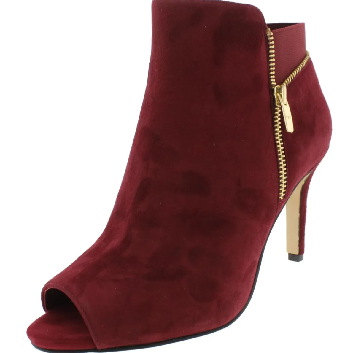 Serenity Double Zipper Open Toe Ankle Boots