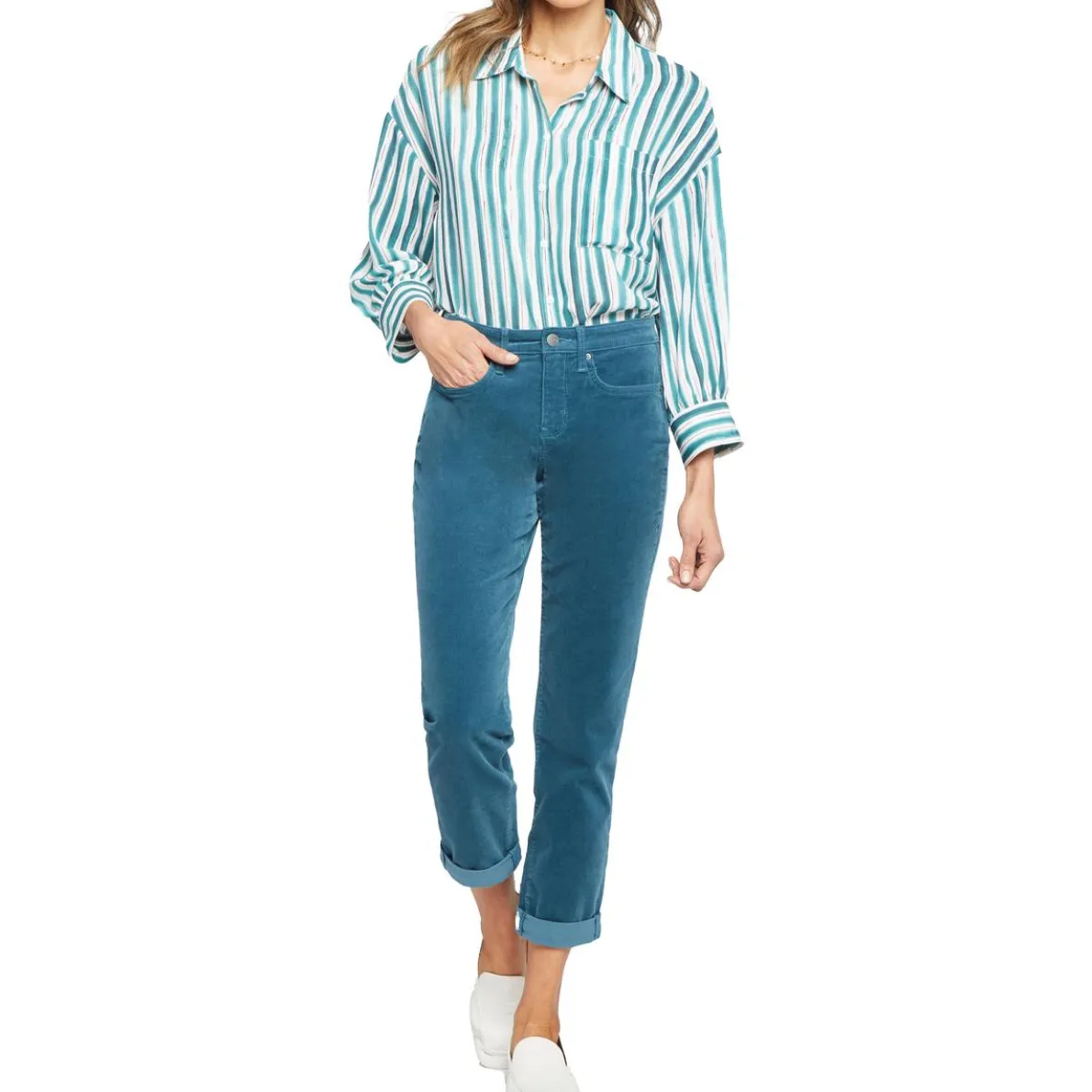 Margot Girlfriend Tummy Slimming Corduroy Skinny Pants