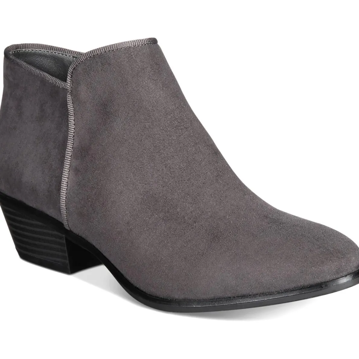 Wileyy Faux Suede Zipper Booties