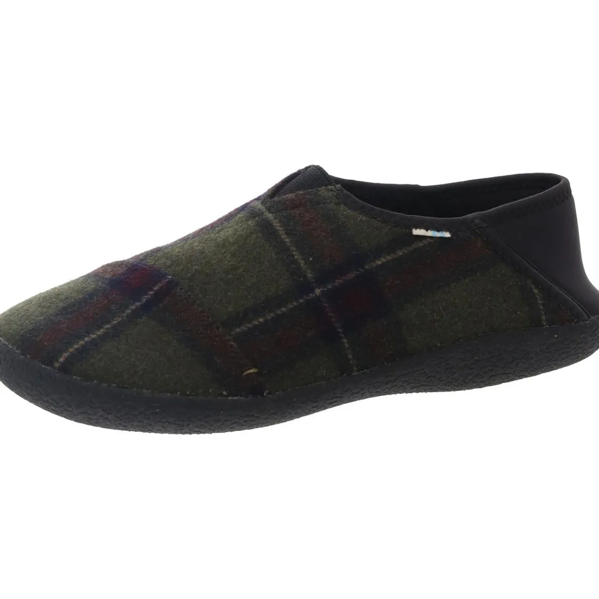 Faux Fur Lined Wool Loafer Slippers