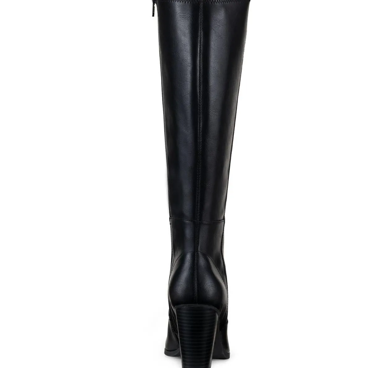 Addyypwc Faux Leather Wide Calf Knee-High Boots