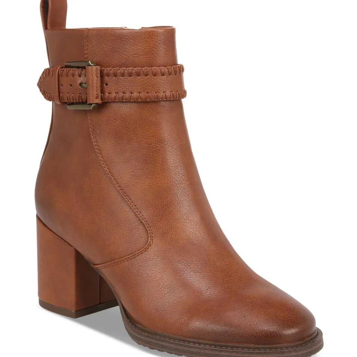 Rexx Zipper Block Heel Mid-Calf Boots
