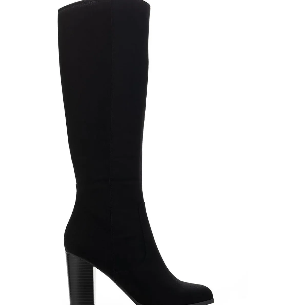 Addyy Faux Suede Block Heel Knee-High Boots