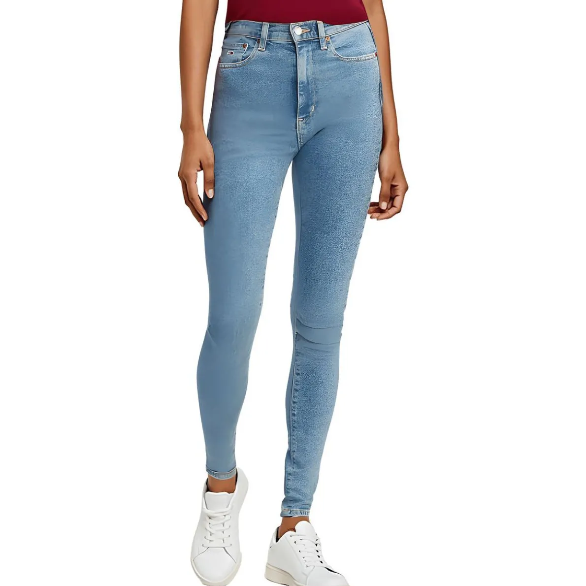 Pocket Denim Skinny Jeans