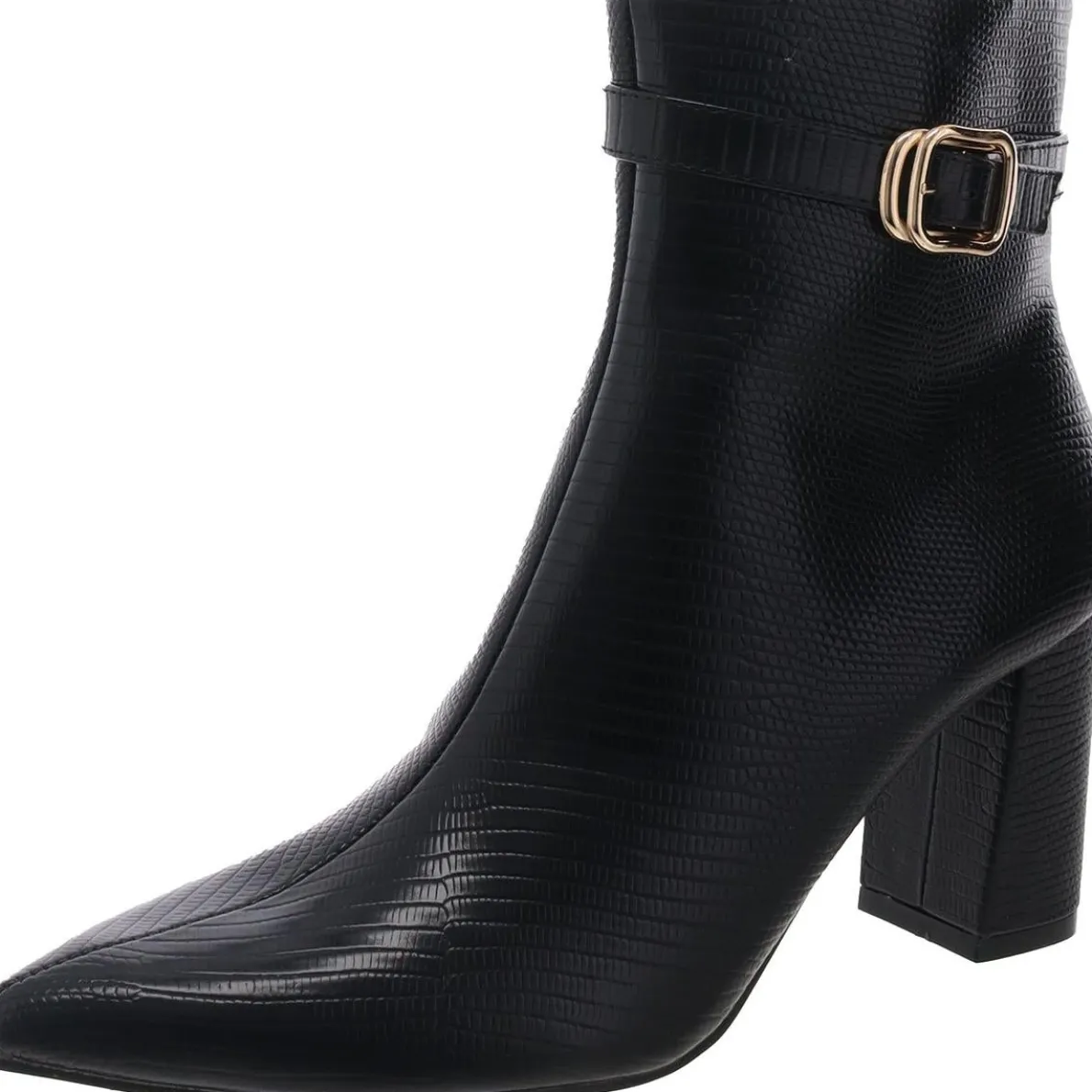 BHFO Snake Print Ankle Boots