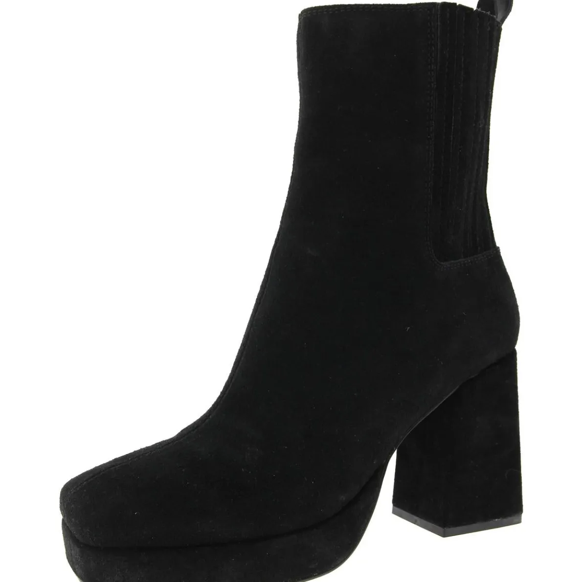Rozalie Zipper Suede Mid-Calf Boots