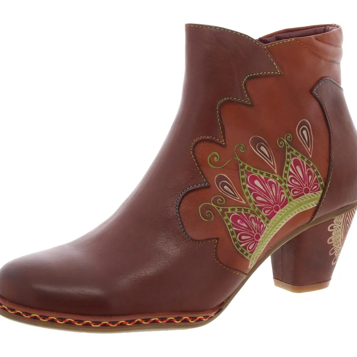 Zamihi Zipper Leather Booties