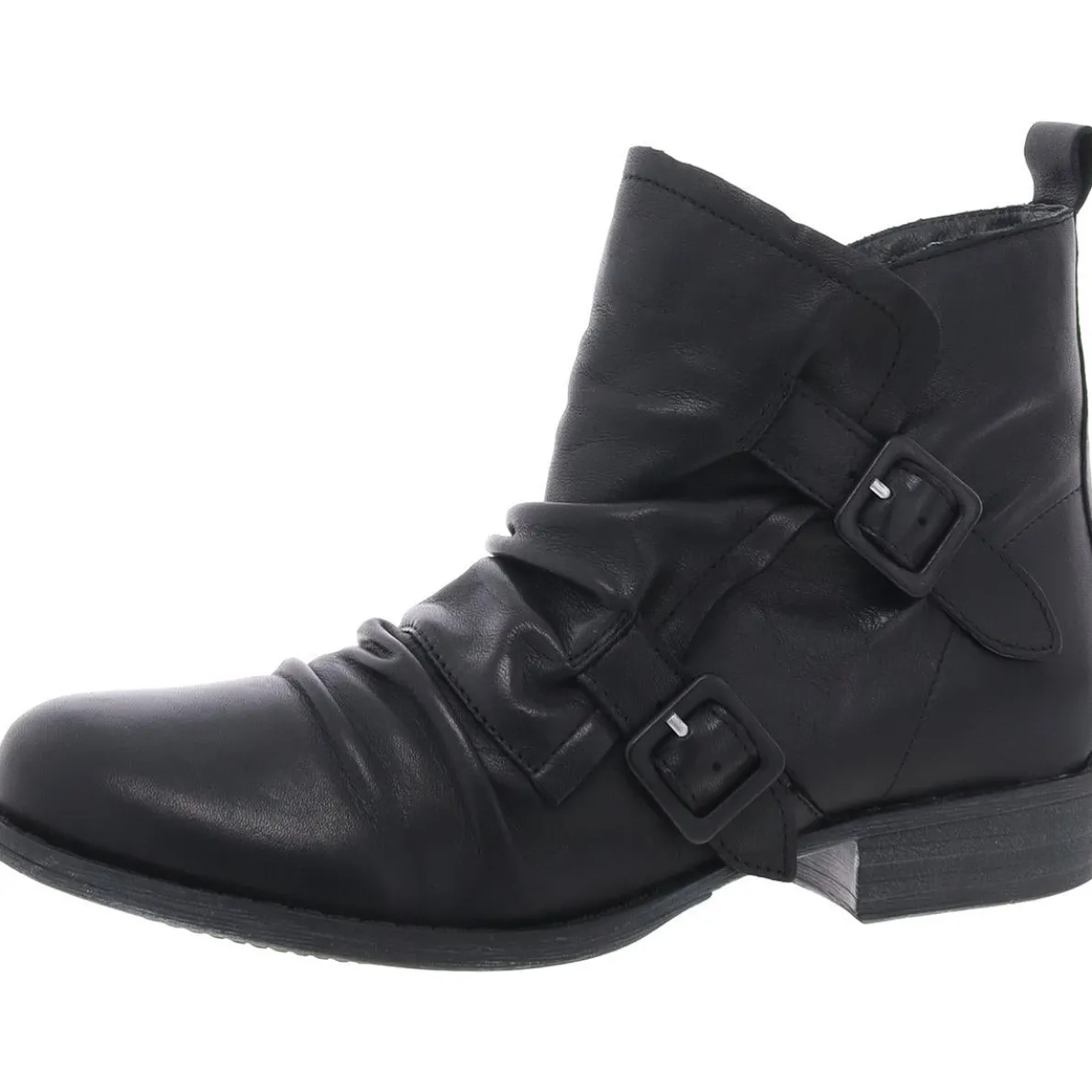 Slouchy Leather Ankle Boots