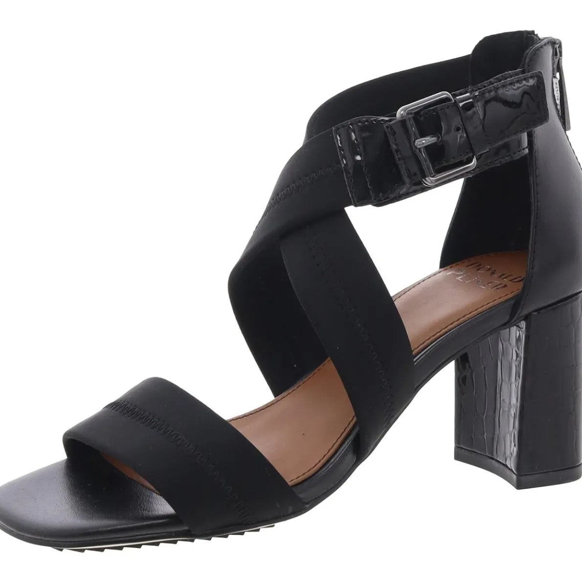 Zipper Block Heels