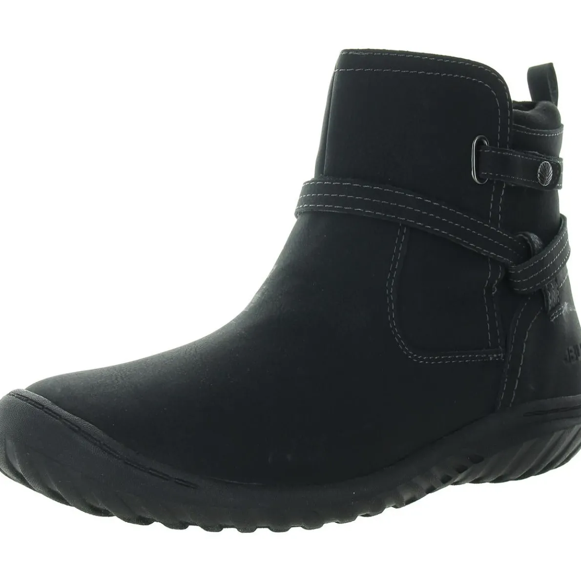 Zipper Faux Leather Booties