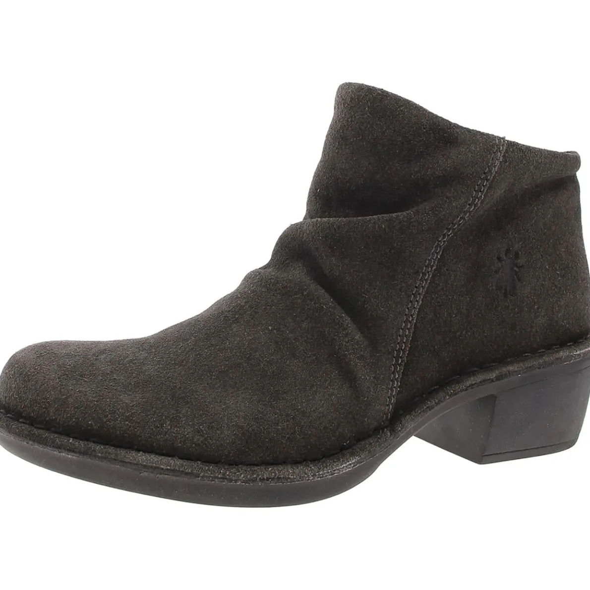 Zipper Faux Suede Ankle Boots