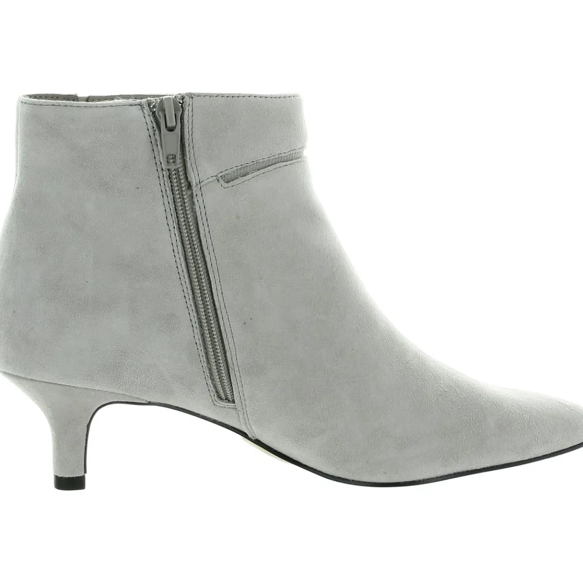 Zipper Leather Ankle Boots