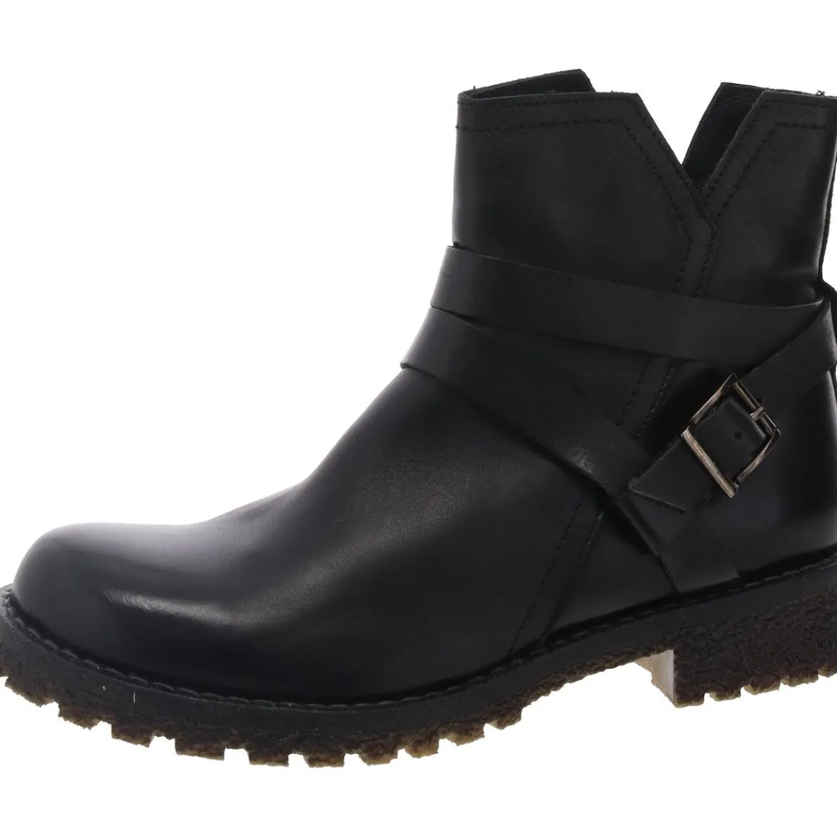 Zipper Leather Booties