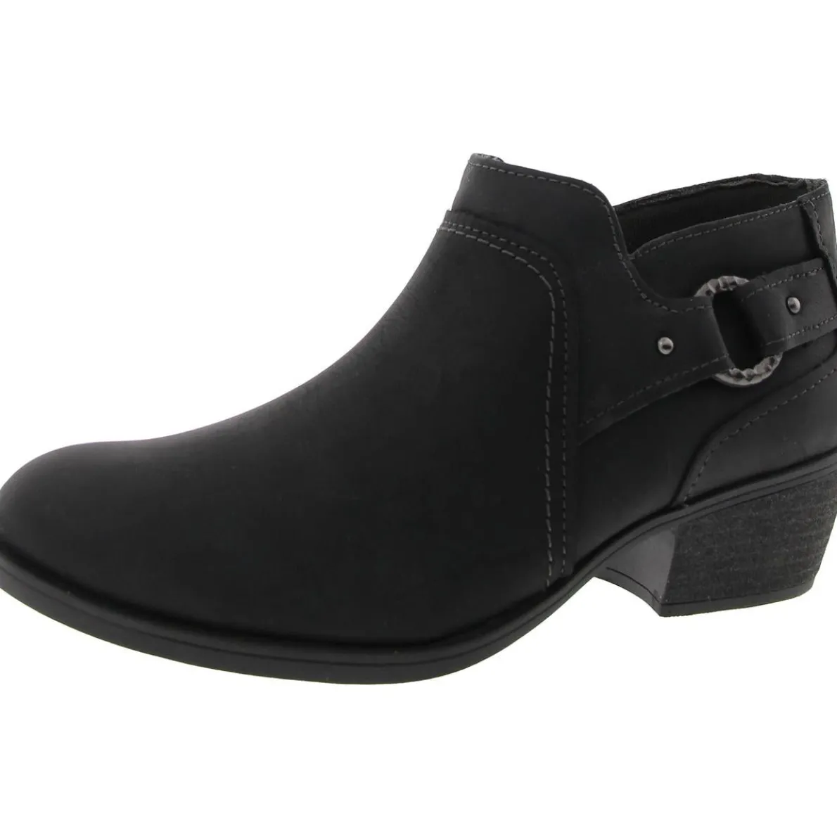 Zipper Leather Booties