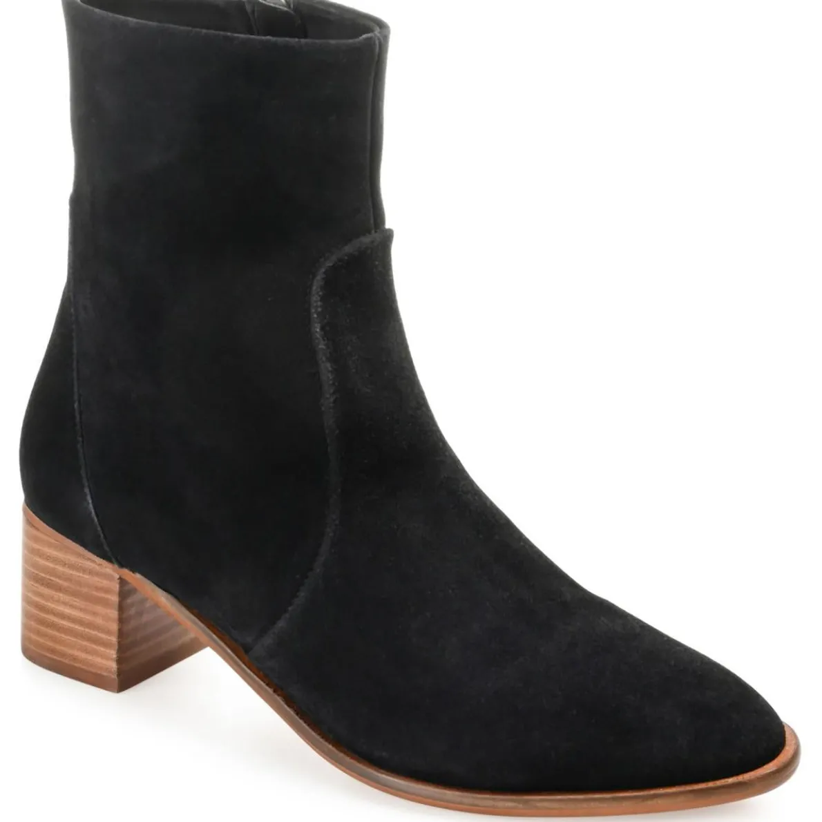 Zipper Leather Booties